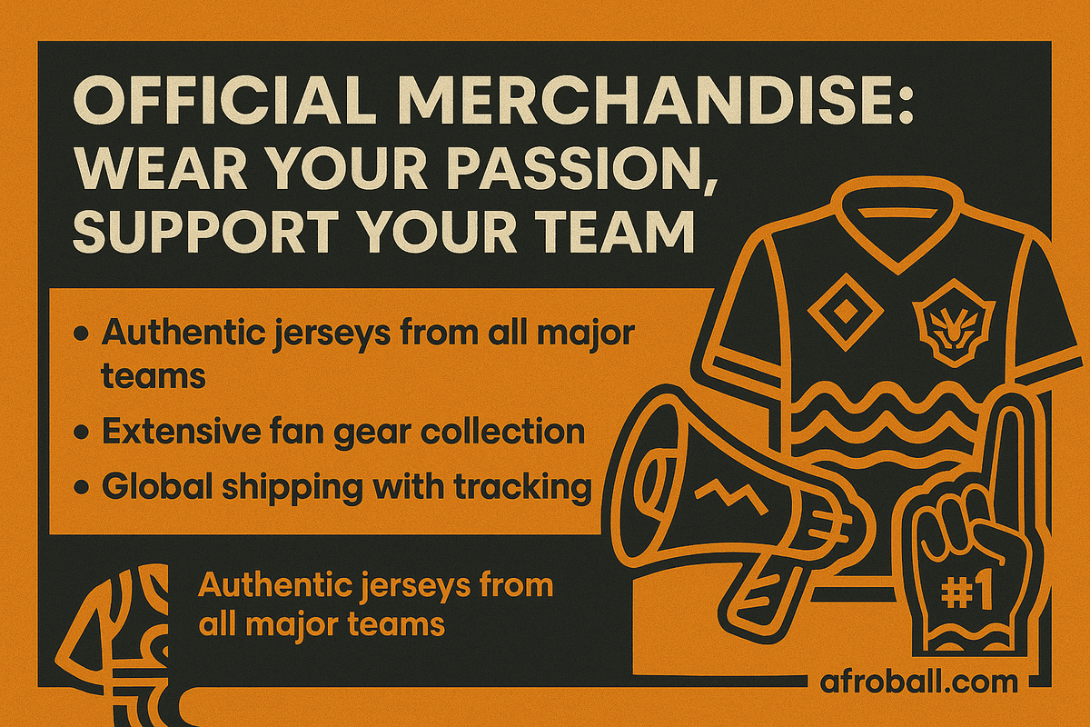 Official AfroBall Connect merchandise and jerseys